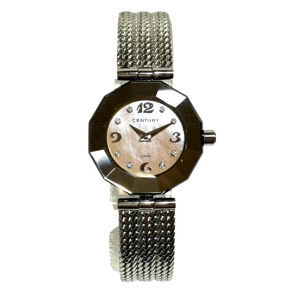 センチュリー タイムジェム 606.7.S.AB4.11 クォーツ 8Pダイヤ 腕時計【中古】