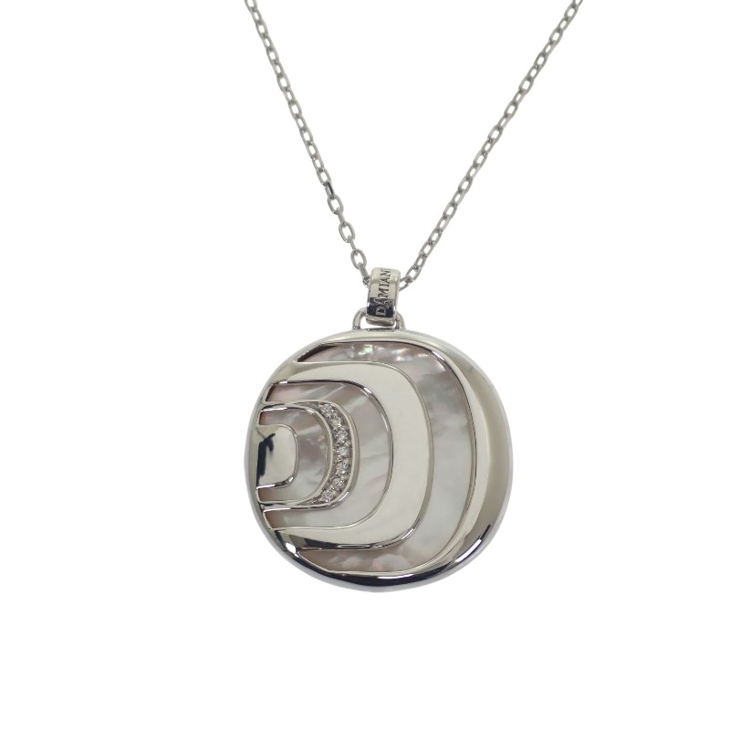 ダミアニッシマ ネックレス 刻印あり 美品 シルバー925 ダイヤモンド メンズ ユニセックス【中古】【Aランク】