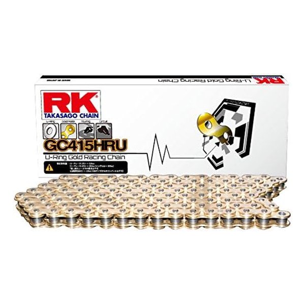 アールケー RK GC415HRU-120 ドライブチェーン ゴールド 415サイズ GC415HRU-120L RKGC415HRU120L
