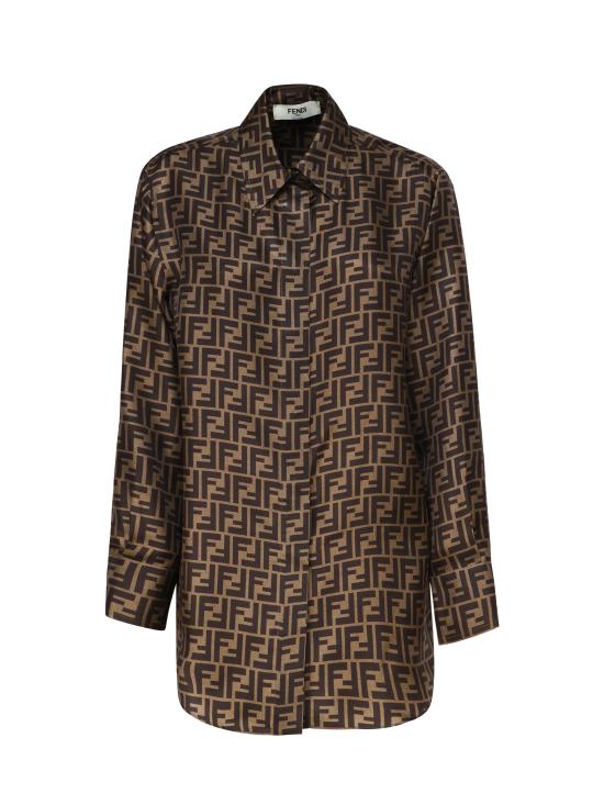 FENDI Women Shirts FS8107 A8G3F118W TOBACCO