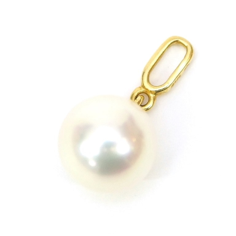 ミキモト MIKIMOTO ペンダントトップ 18金 パール 真珠/ゴールド/K18YG【中古】(68540)