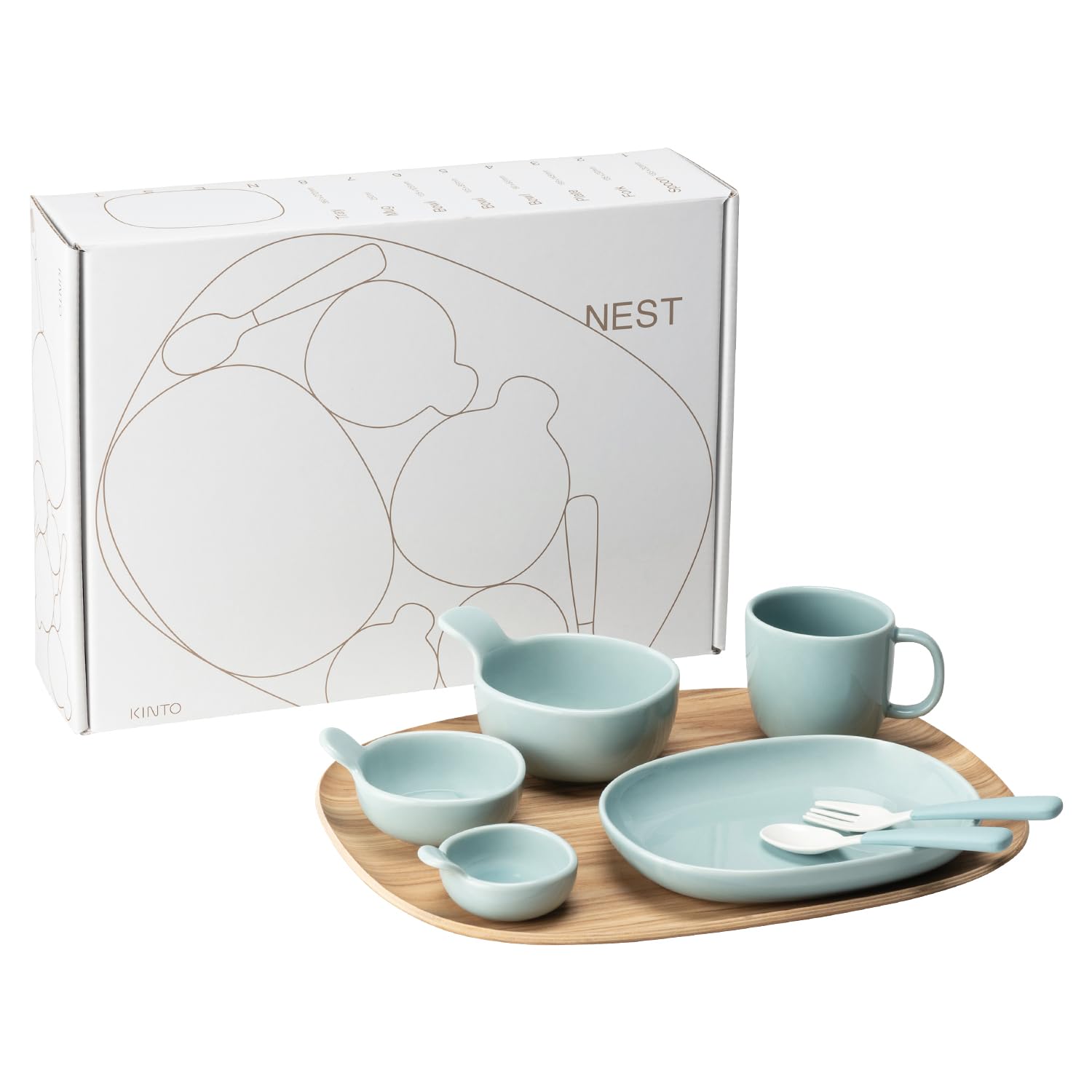 KINTO(キントー) NEST 8pcsセット ブルー 20572