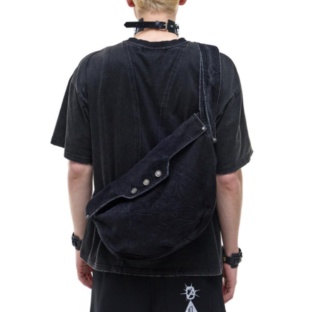 OPUS0012 Op 10 KLEPTO DENIM BAG BLACK OP4A1B8000BLK