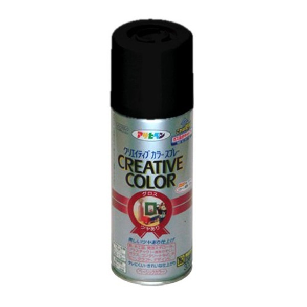 クリエイティブカラースプレー 89グロスブラック 300ML(5個セット)