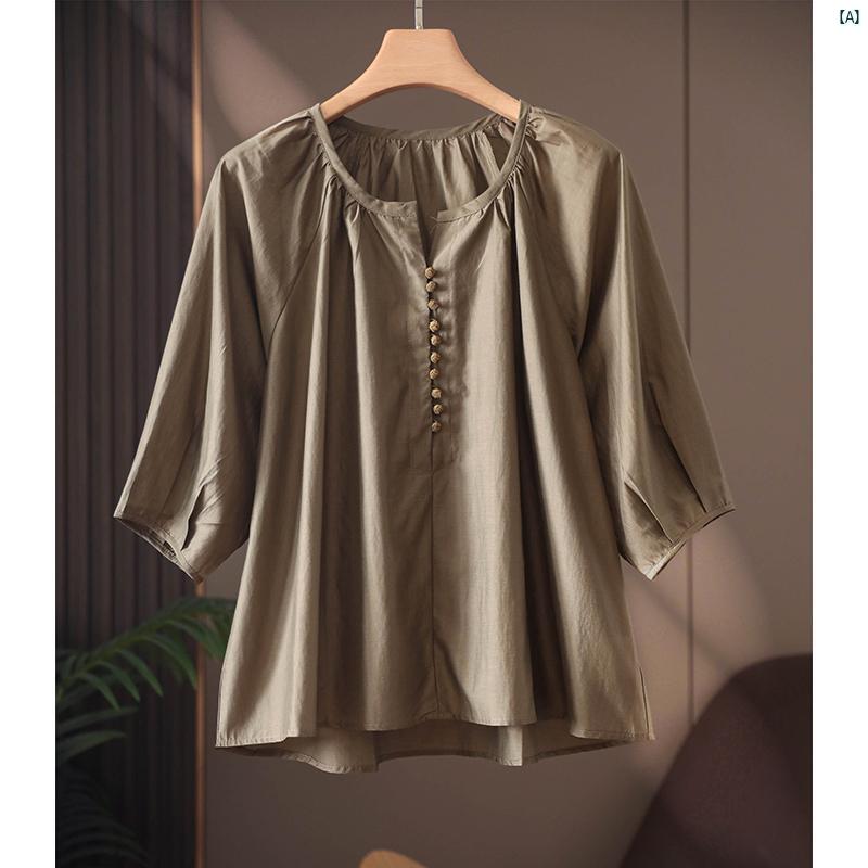 レディース ファッション　オシャレ　カジュアル　かわいい　綺麗 ウォール 単品 私服 チャオ ビューティー 通勤 スリム 無地 ランタン スリーブ テンセル シャツ トップス