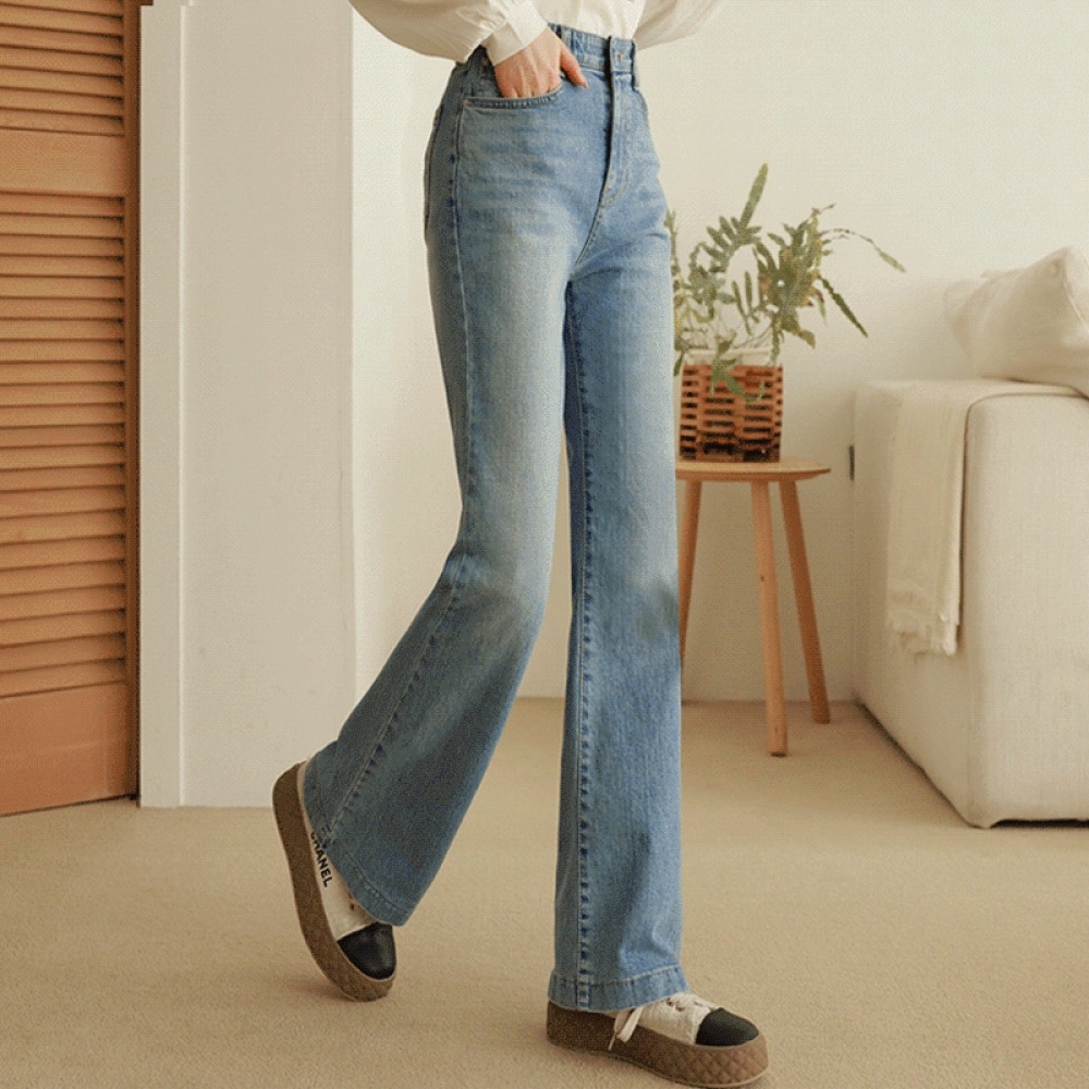 クリック＆ファニーオールフィットブーツカットデニムパンツ [SMLXL]