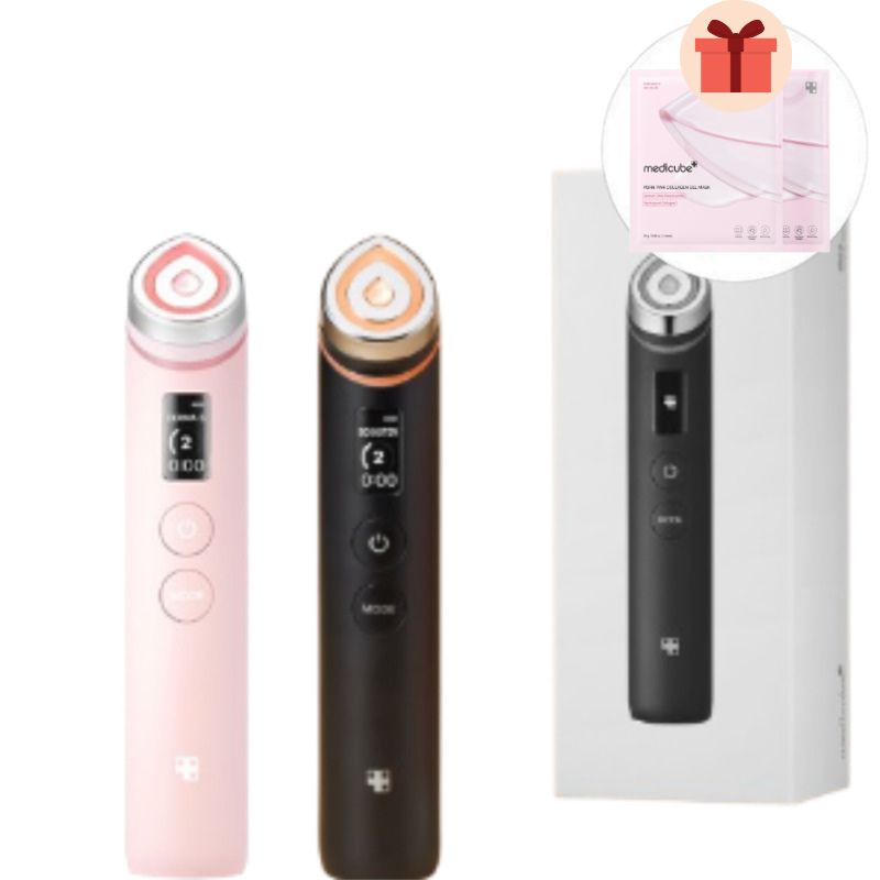 【正規品】ブースター·プロ ( BLACK / PINK ) + GIFT コラーゲンパック／ツヤ／毛穴／弾力／美顔器