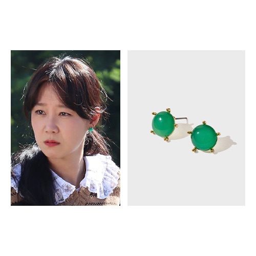 [コンヒョジン着用] ジェイドイヤリング/韓国ジュエリー 韓国ファッション 韓国人気ブランド 韓国人気ファッション 人気ジュエリー