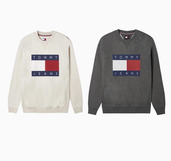 Melange Flag Sweat Shirt (T32E7TTO20TMT1)