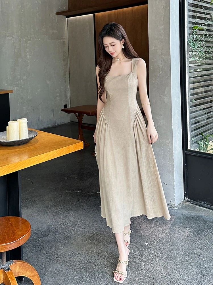 【3日で出荷】ノースリーブ ワンピ 夏 大きい裾 ドレス パーティー キャバ 着痩せ 大人 お呼ばれ 同窓会 披露宴 卒業式 結婚式 ウェディング 二次会 成人式