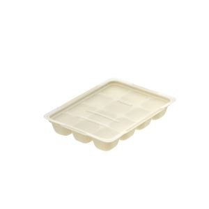 (18個セット) 保存容器 約幅12.6cm アイボリー 2セット 15ml 耐熱120度 電子レンジ つくりおき わけわけフリージングパック 15