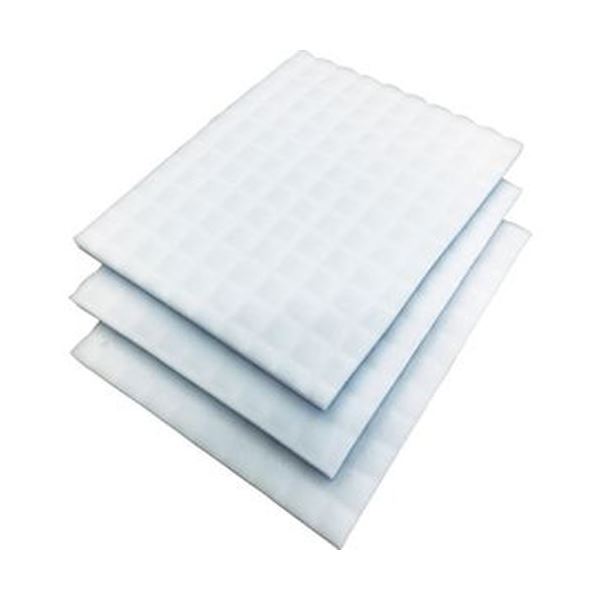 （まとめ）TRUSCO 圧縮メラミンスポンジプロシートタイプ 3×100×125 TAST-S-3 1袋（3個）(×10セット)