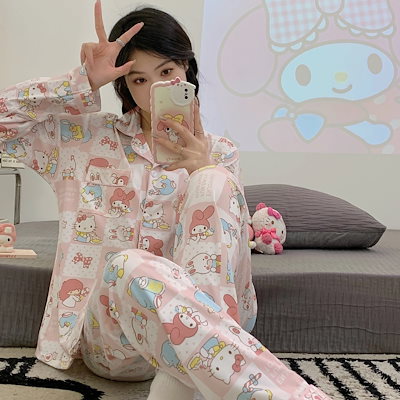 Qoo10] 春夏新款 ハロー キティ パジャマ が可