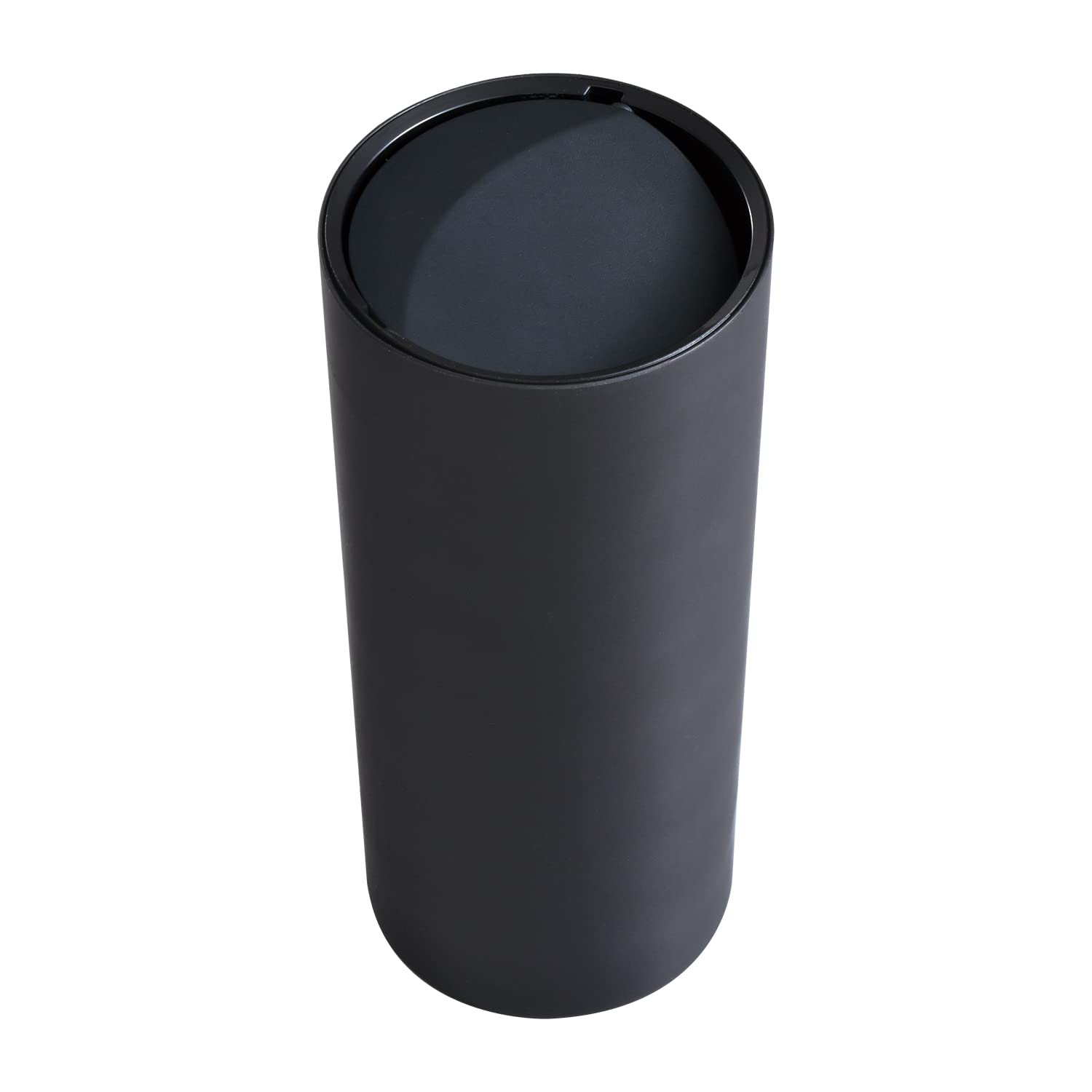 セイワ(SEIWA) 車内用品 ゴミ箱 筒形ボトルダスト ブラック WA95 シンプル形状 ドリンクホルダー挿入可能 カー用品