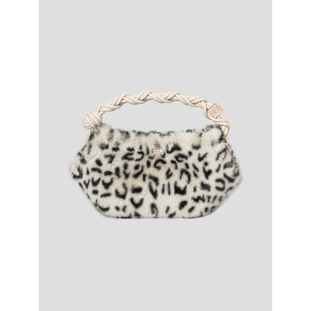 ギャニーボウバッグミニファープリント-ブラウン QN51D4A04D