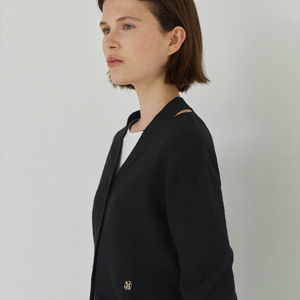 (CD-2141)ESSENTIAL CASEY CUTOUT CARDIGAN