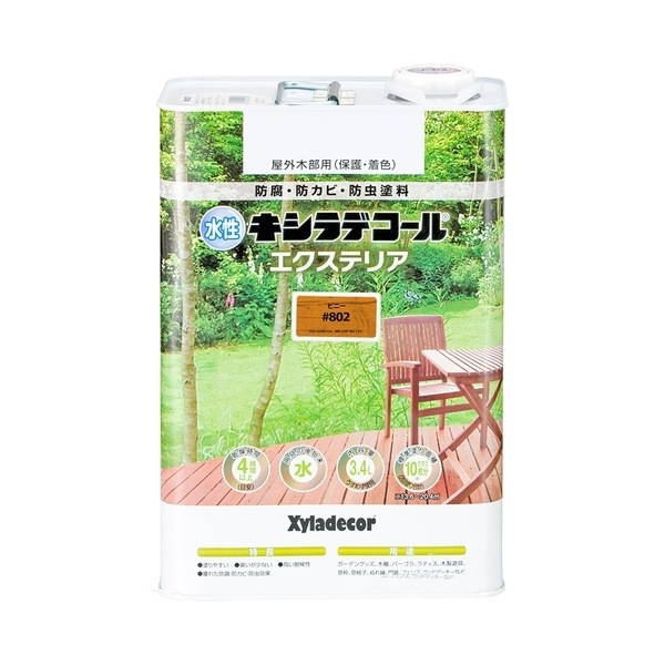 カンペハピオ 水性キシラデコール エクステリアS ピニー 3.4L