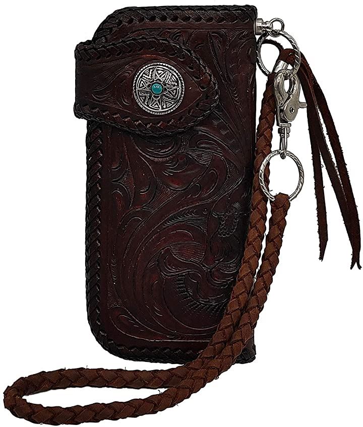 バイカーズ ウォレット カービング 財布 長財布 Dブラウン/Dブラウン TQ(Dブラウン/Dブラウ