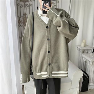 dK 制服 Vネック ニットトップス 長袖 ニット カーディガン スクール セーター男子高生 制服