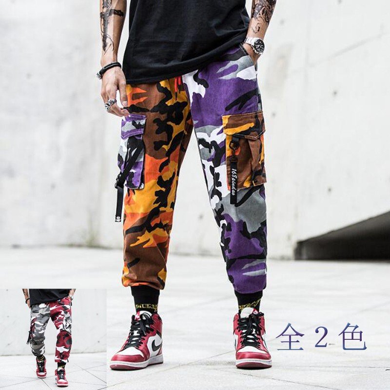 ワークパンツ カーゴメンズ ズボン 作業服ポケット多いミリタリーペインターストレート迷彩