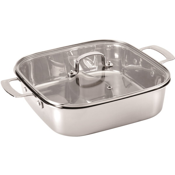 カンダ 291290 燕舞 IH対応 角型2槽火鍋 30cm ガラス蓋付 9,694円