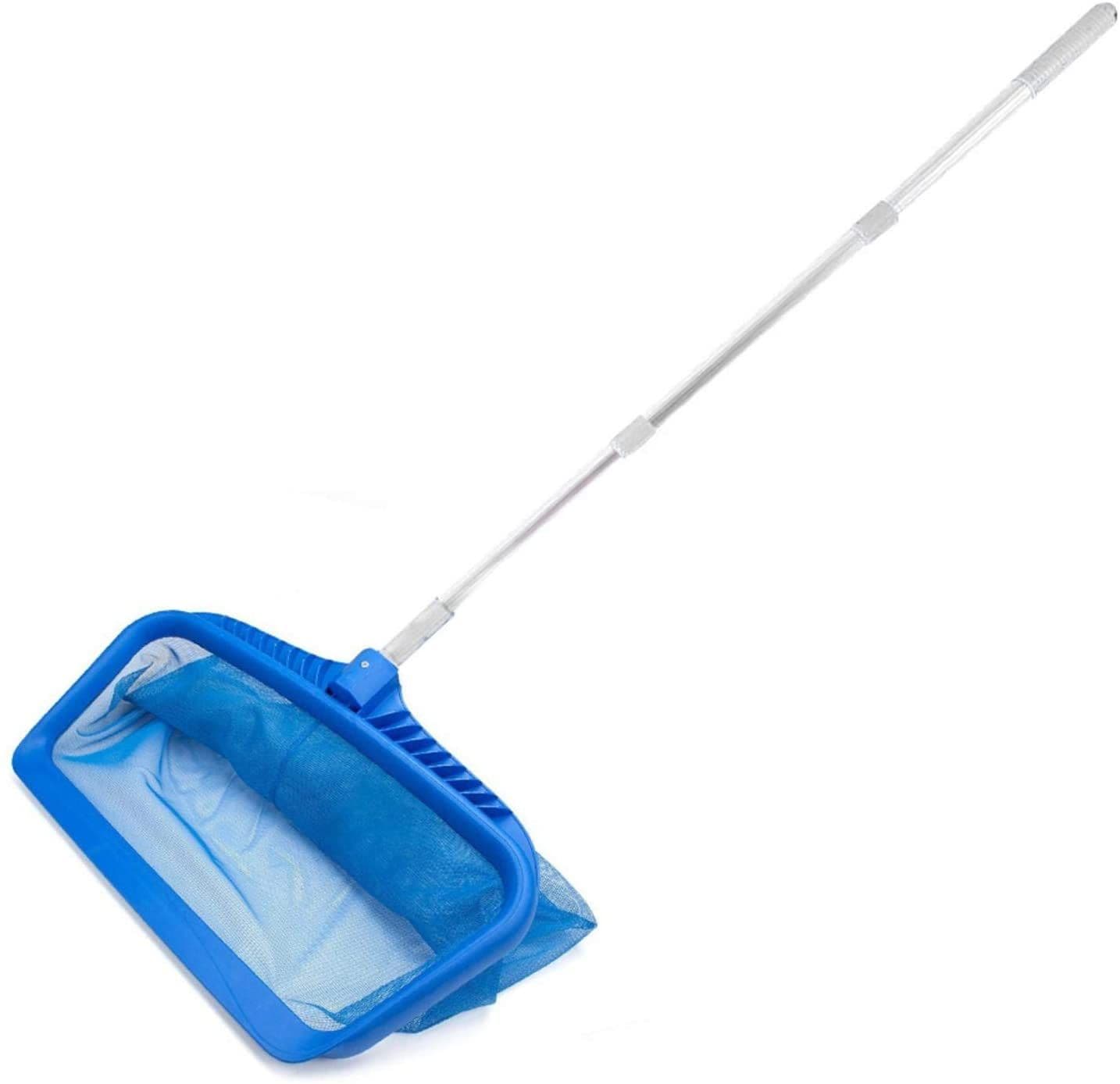 プール 掃除ネット 竿付き 伸縮調整可能 掃除ネット 露天呂 温泉 公園 プール 池用 落ち葉 ゴミ 掃除 清掃網 落ち葉すくいネット 掃除用品 清潔工具 水族館魚網