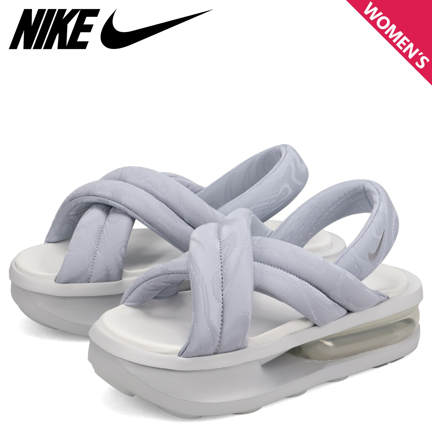 エアマックスアイラ サンダル レディース 厚底 グレー HJ8168-001