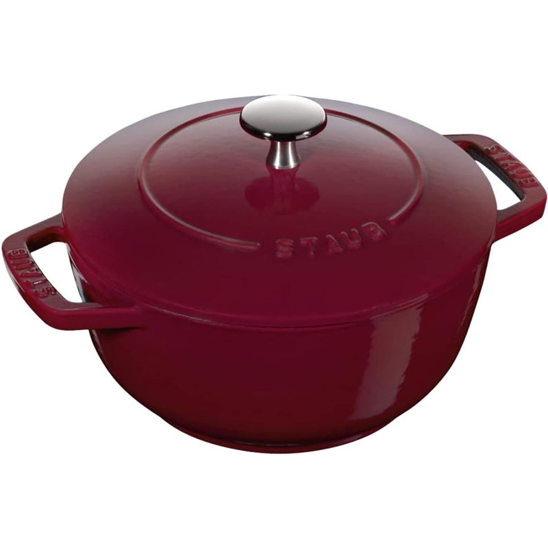 STAUB ストウブ Wa-NABE M 18cm 両手鍋 鋳物 ホーロー フランス製 ボルドー オーブン可