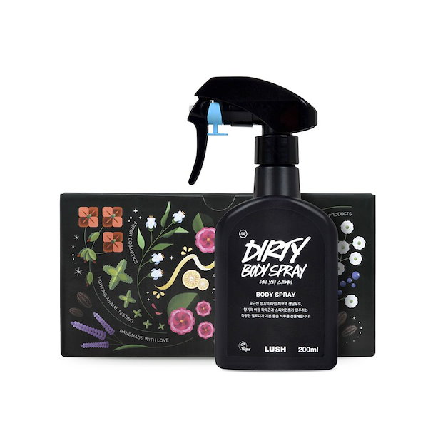 Qoo10] LUSH ラッシュダーティボディスプレー+専用ボッ