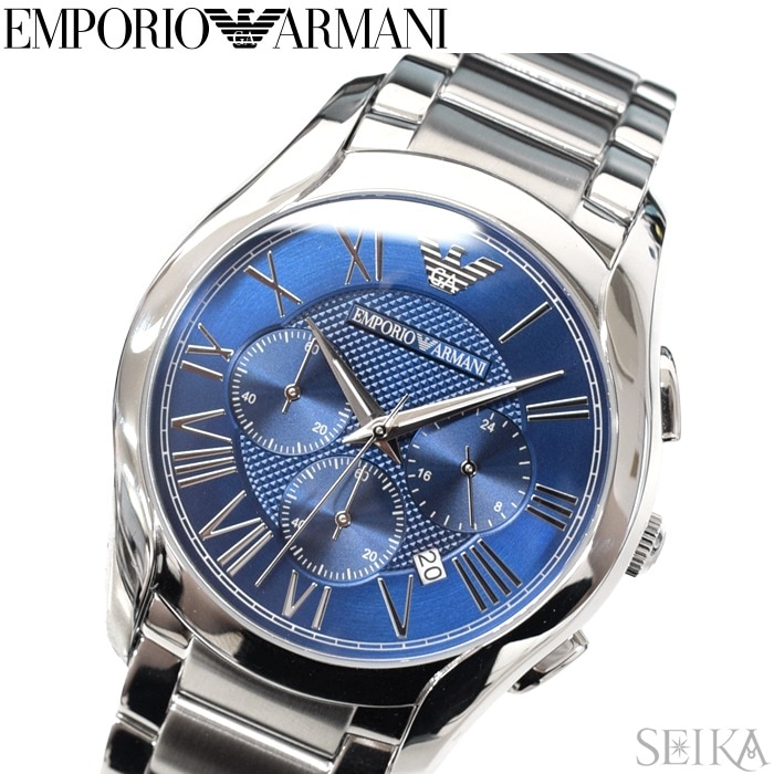 エンポリオアルマーニ 腕時計 AR11082 EMPORIO ARMANI エンポリオ アルマーニ 時計 メンズ ブルー シルバー