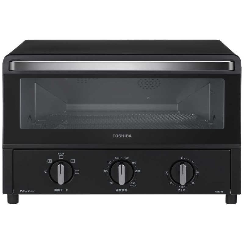 東芝　TOSHIBA　コンベクションオーブントースター 1300W/食パン4枚 ブラック　HTR-R6-K