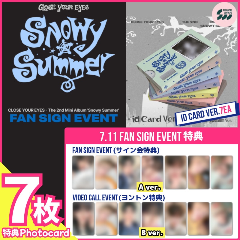 CLOSE YOUR EYES 特典会 MA JINGXIANG サインカード CLOSE YOUR