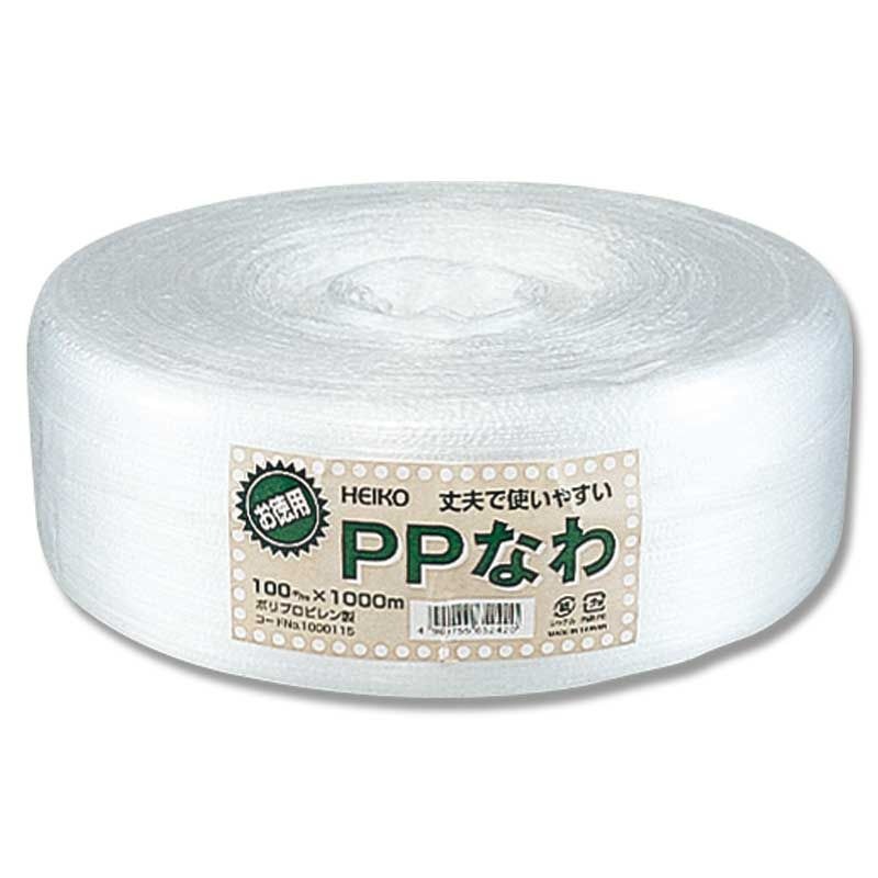 （まとめ買い）シモジマ HEIKO 紐 徳用PPなわ 幅100mmx約1000m巻 梱包用品 001000115 [x3セット]
