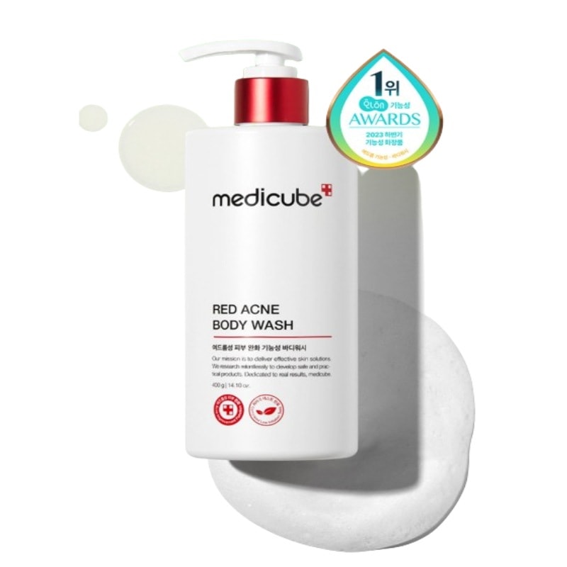 レッドアクネボディソープ (体のニキビケア)／ニキビ肌／ボディウォッシュ／背中ニキビ／胸のニキビ／敏感肌