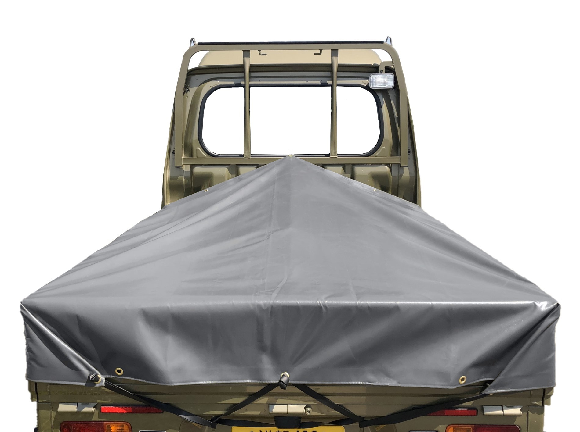 ハイゼットジャンボシート スロープ型 シート単品 グレー (前部)2.0ｍｘ(後部)1.9ｍｘ(長さ)1.93ｍ コードゴム4ｍｘ2本付き 台形シート