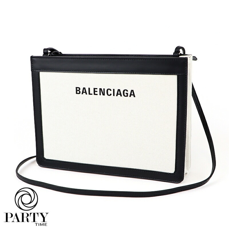 BALENCIAGA 339937 2HH3N 9260 キャンバス ネイビー ポシェット ショルダーバッグ 斜め掛け メンズ レディース ハイブランド