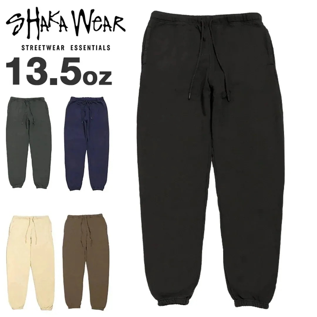 スウェットパンツ Shaka Wear メンズ ヘビーウェイト 無地 13.5oz 厚手 ガーメントダイ ボトムス 長ズボン ブランド ストリート シンプル 秋 冬