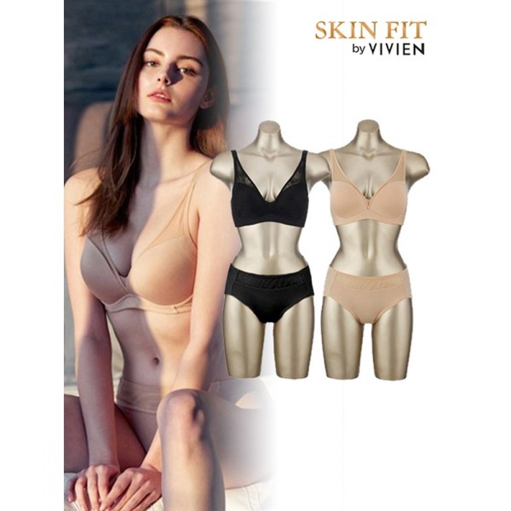 (Vivienne) Vivian クロスリフティングノーワイヤブラショーツ女性用下着 4枚セット