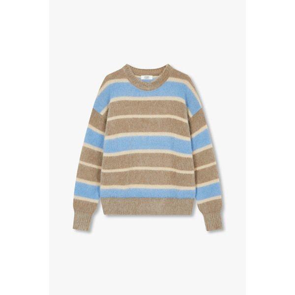 モヘアカラーブロックプルオーバーニット (9104452883CT)