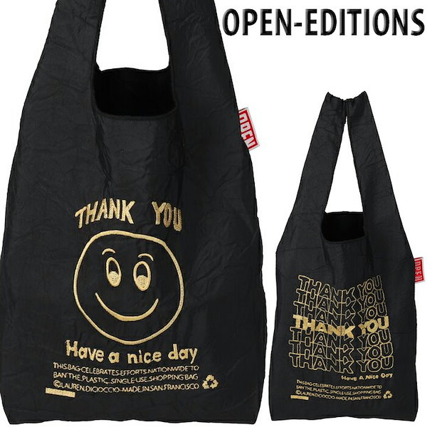 オープンエディション エコバッグ ミニ OPEN EDITIONS THANK YOU BAG mini ショッピングバッグ エコ エコバッグ  トートバッグ サブバッグ ギフト お買い物バッグ