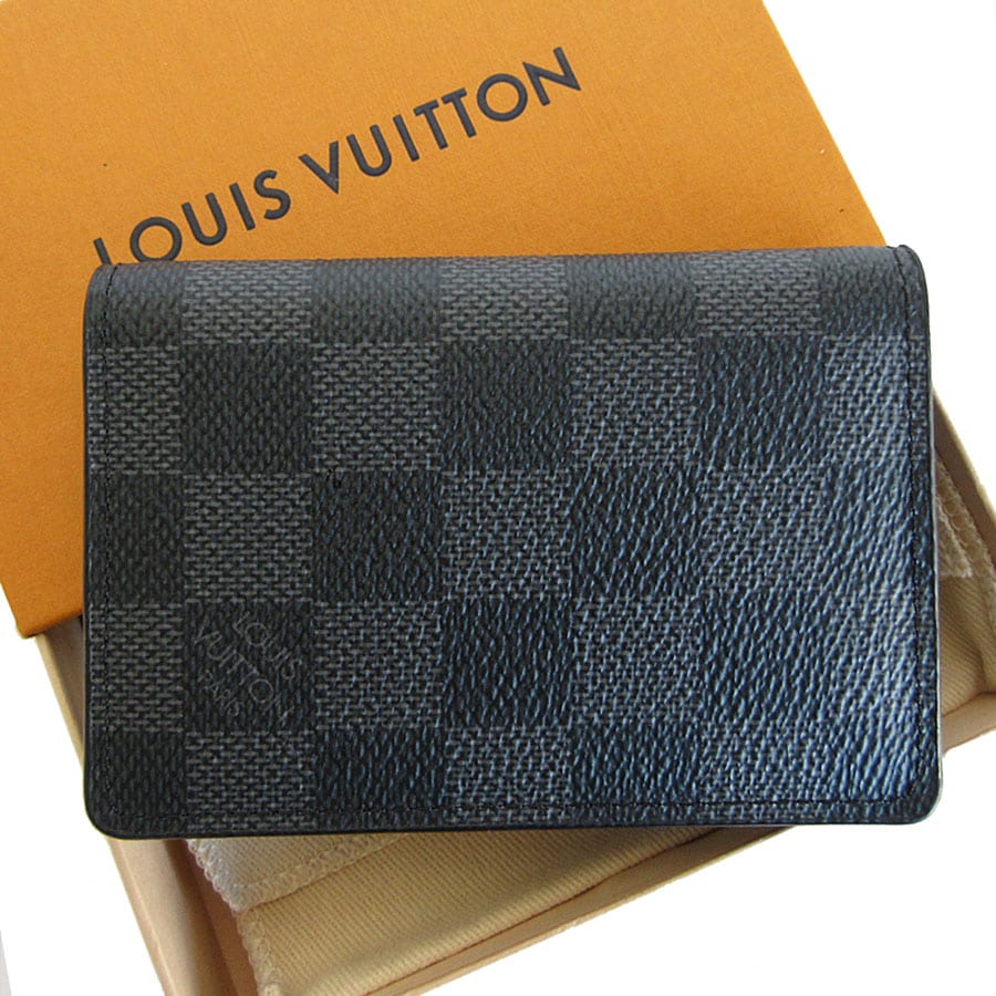 ルイ ヴィトン LOUIS VUITTON カードケース ダミエグラフィット オーガナイザー ドゥ ポッシュ ダミエグラフィットキャンバス ブラック メンズ N63143 s0313