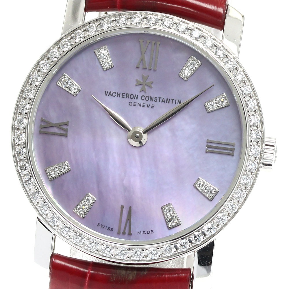 ヴァシュロン・コンスタンタン VACHERON CONSTANTIN 25562 トラディショナル K18WG インデックスダイヤ クォーツ レディース _821054【中古】