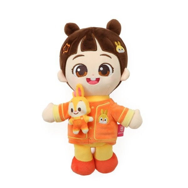 [ハングル] 핑크퐁 베베핀 자석 애착인형: 민지 / 公式 ピンキッツ ピンクポン