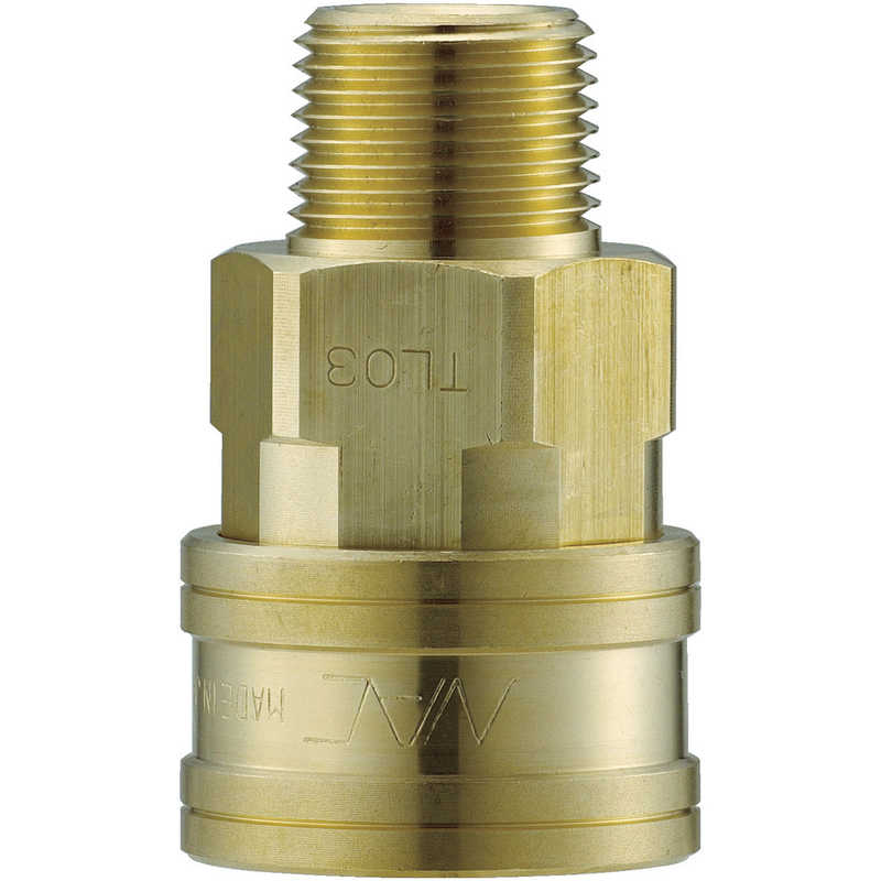 長堀工業　クイックカップリング TL型 真鍮製 メネジ取付用　CTL12SM2