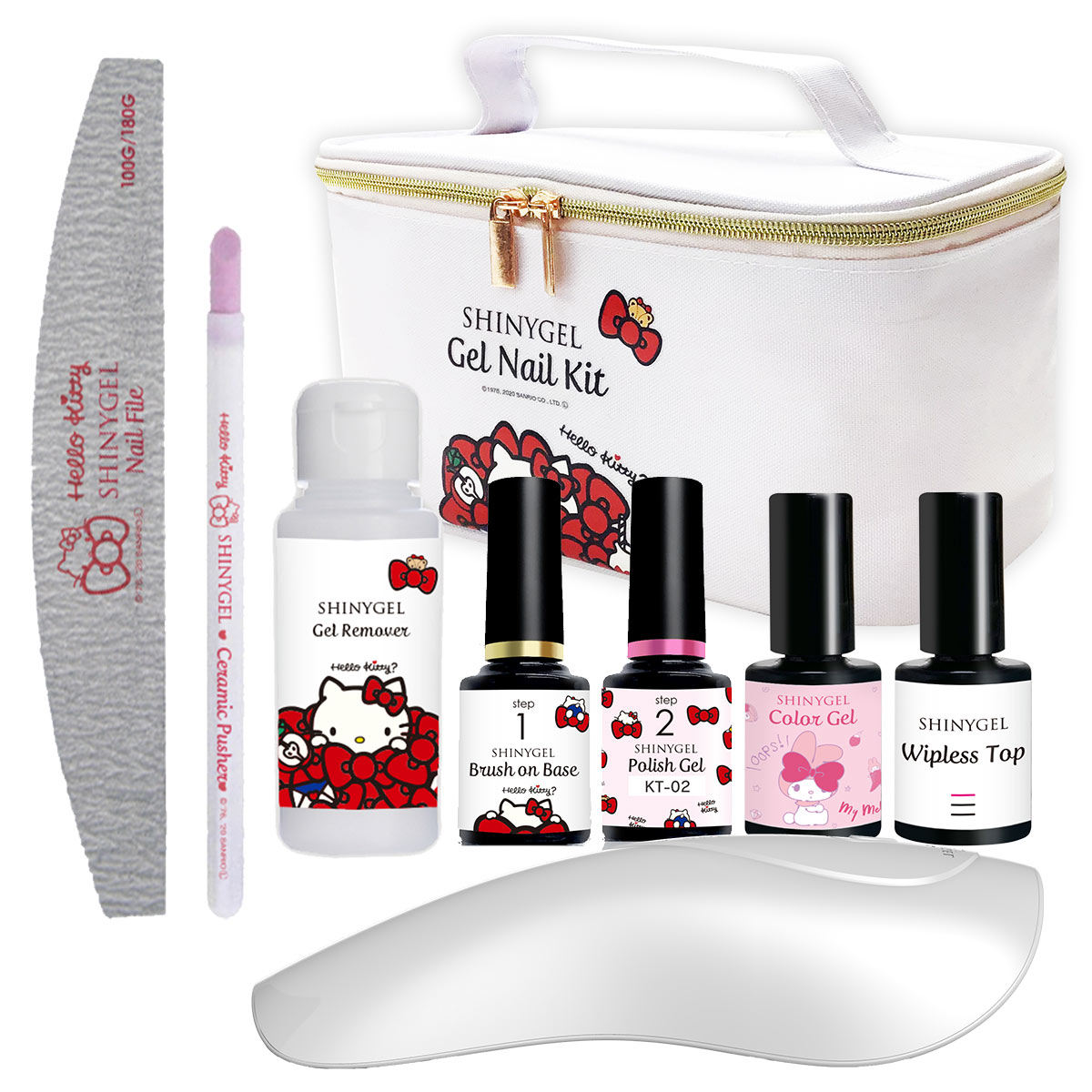 HELLO KITTY ジェルネイルキット（6WポータブルLEDランプ ハイブリッドモデル付）