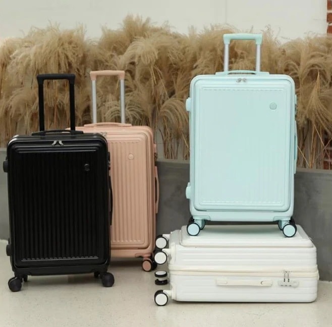 バッグキャリーバッグ2023新入荷 静音 キャリーケース スーツケース キャリーバッグ 搭載 前開き 360回転キャスタ キャリーケース