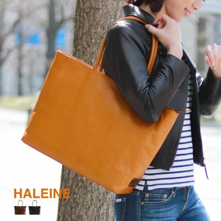 牛革レザートートバッグ