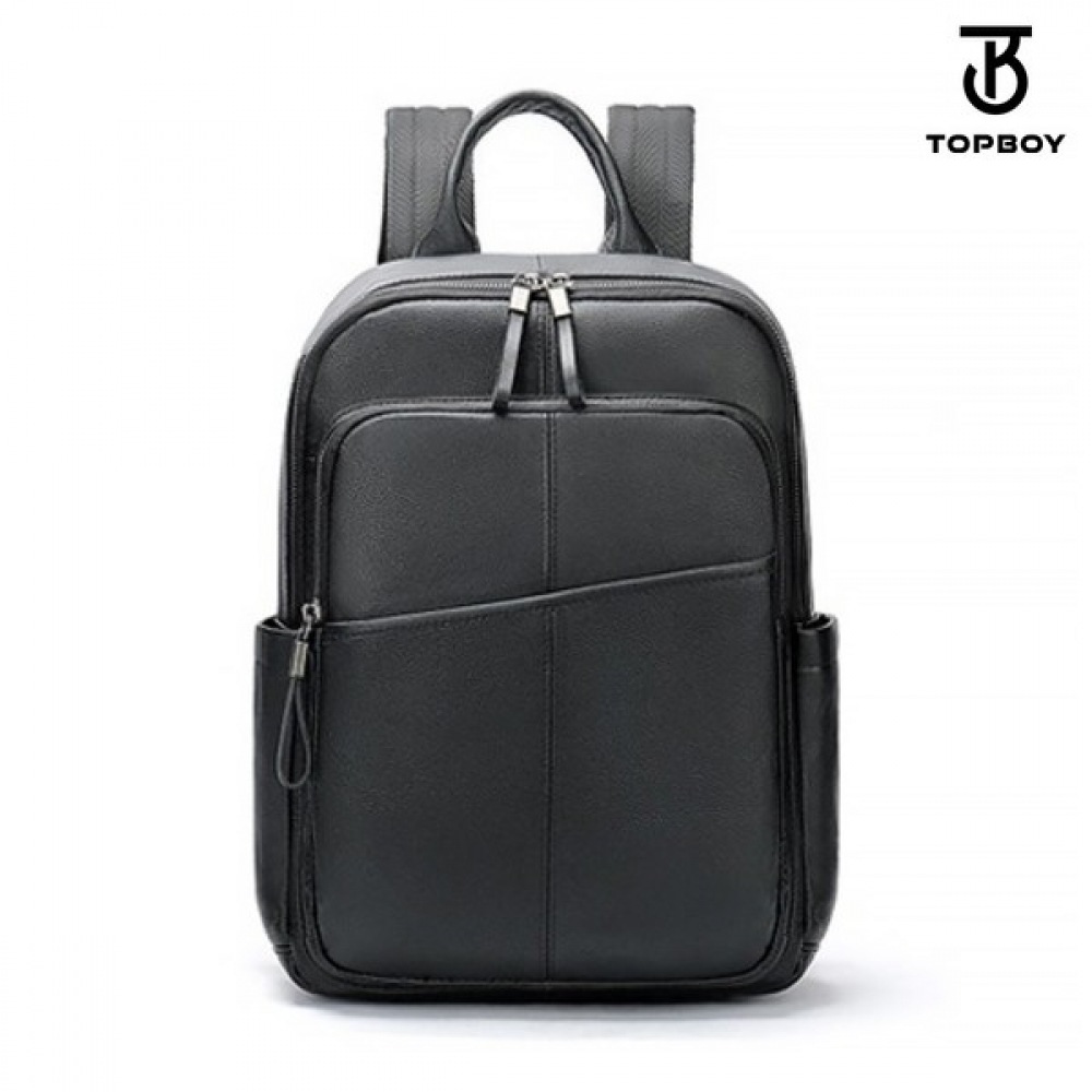 （トップボーイ）斜めポケットシンプルレザーバックパック（BG144）