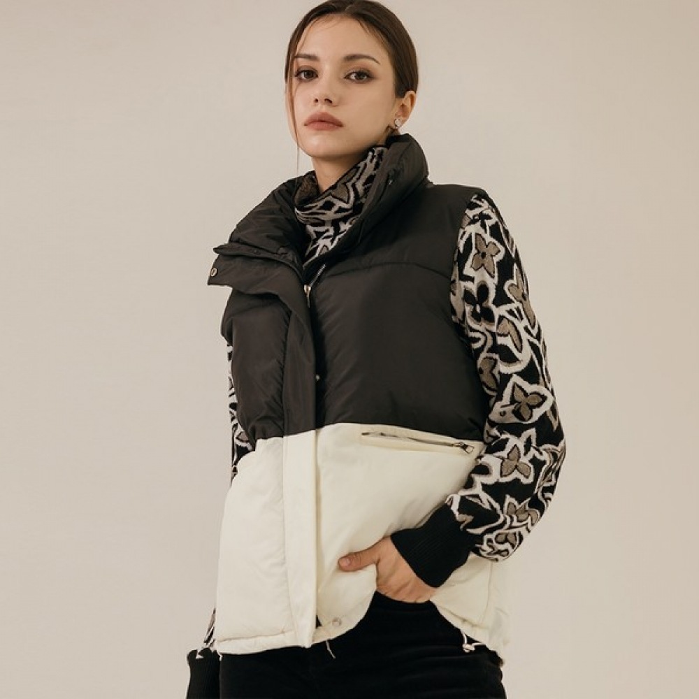 (マックスカルティッジオ) モノハーフカラーハイネックパッドベスト