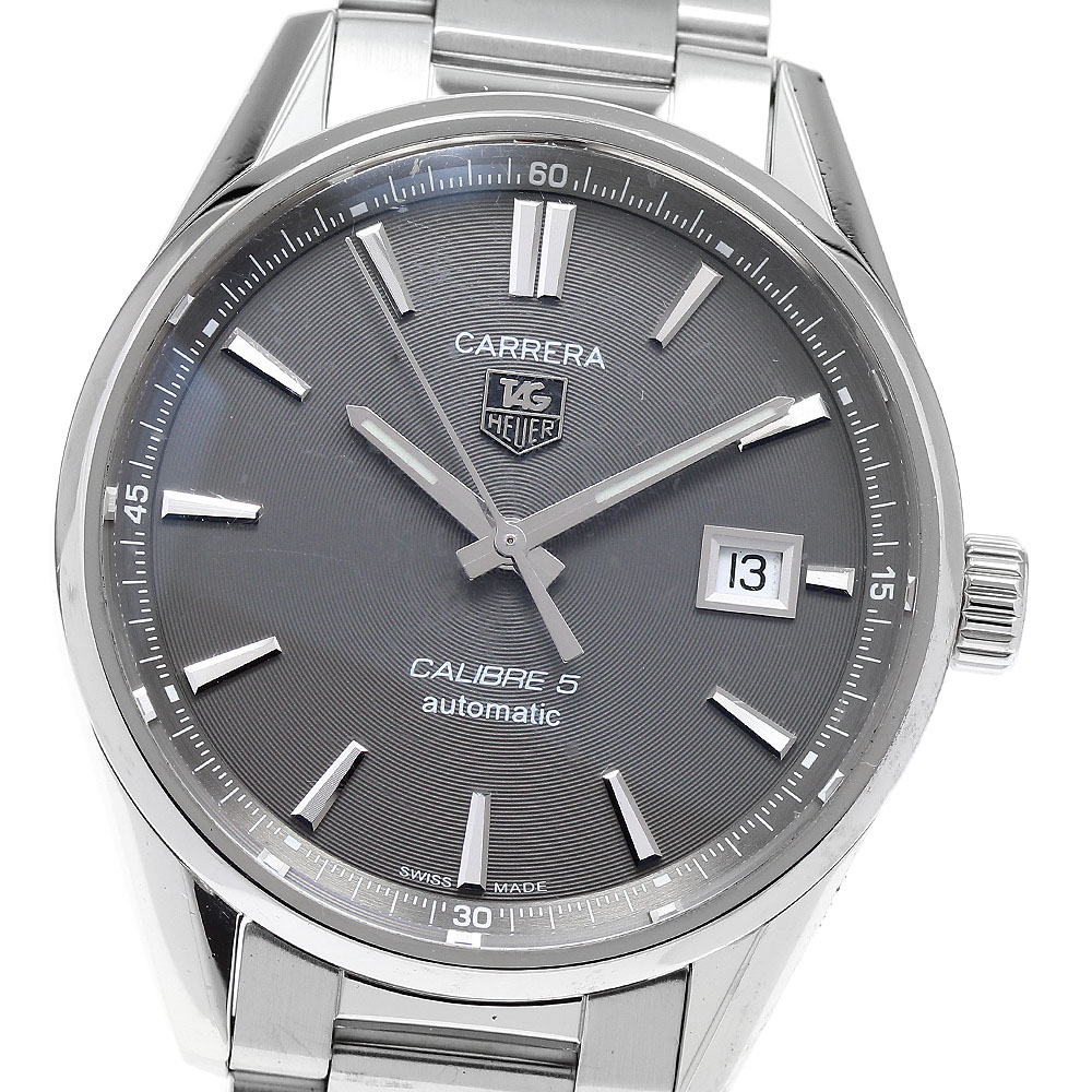 タグホイヤー TAG HEUER WAR211C-4 カレラ キャリバー5 デイト 自動巻き メンズ _892402【中古】